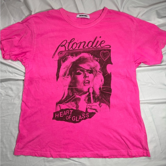 Daydreamer for Free People Hot Pink Blondie Tee size medium - Picture 2 of 6